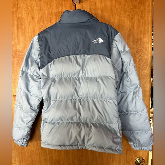 North Face Blue Vintage 96 Retro Nuptse Womens Med Puffer Jacket 700 Down Coat - Picture 7 of 8
